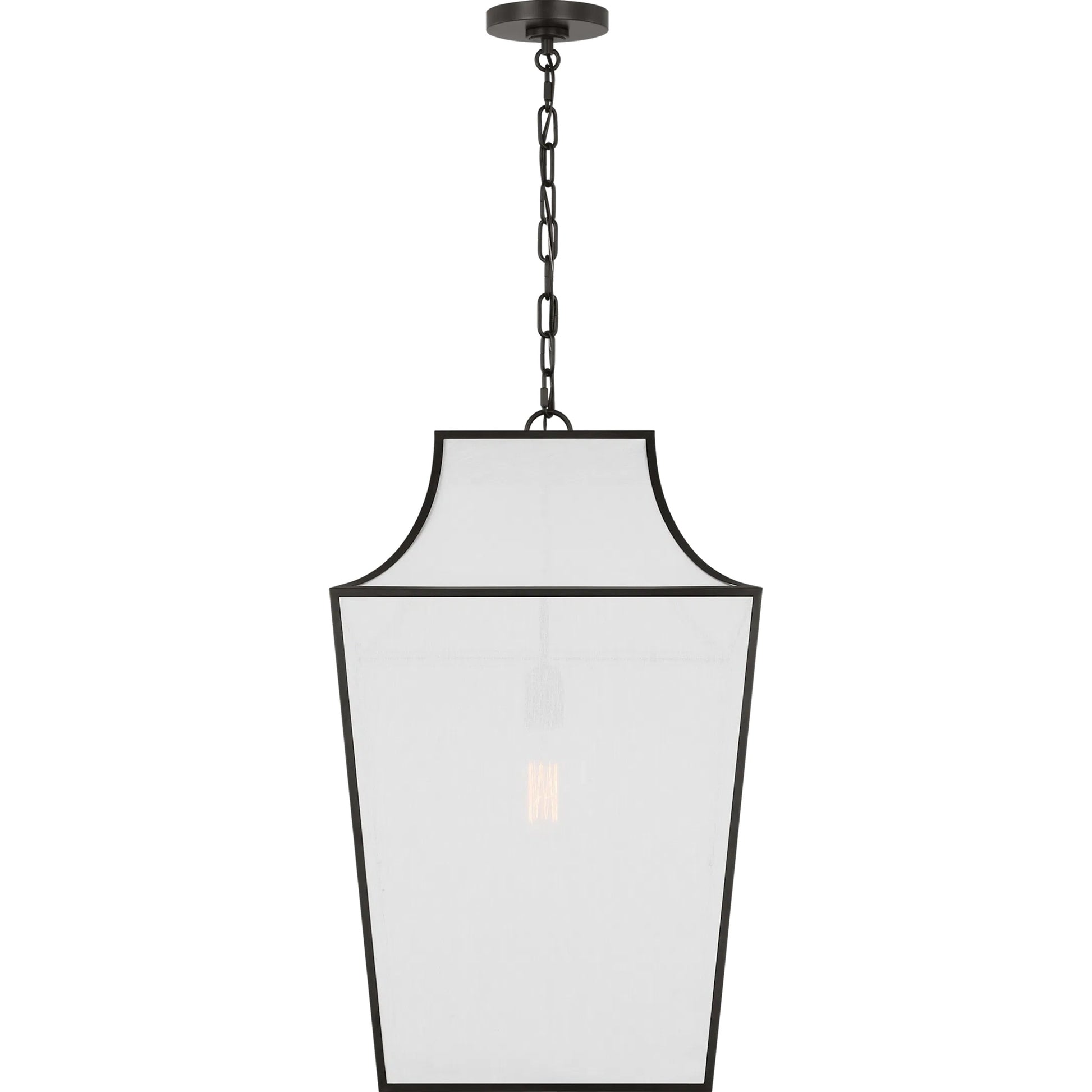 Arnio Large Pendant by Visual Comfort & Co. in aged iron. Made from steel in a modern style.
