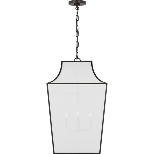 Arnio Extra Large Pendant by Visual Comfort & Co. in aged iron. Made from steel in a modern style.