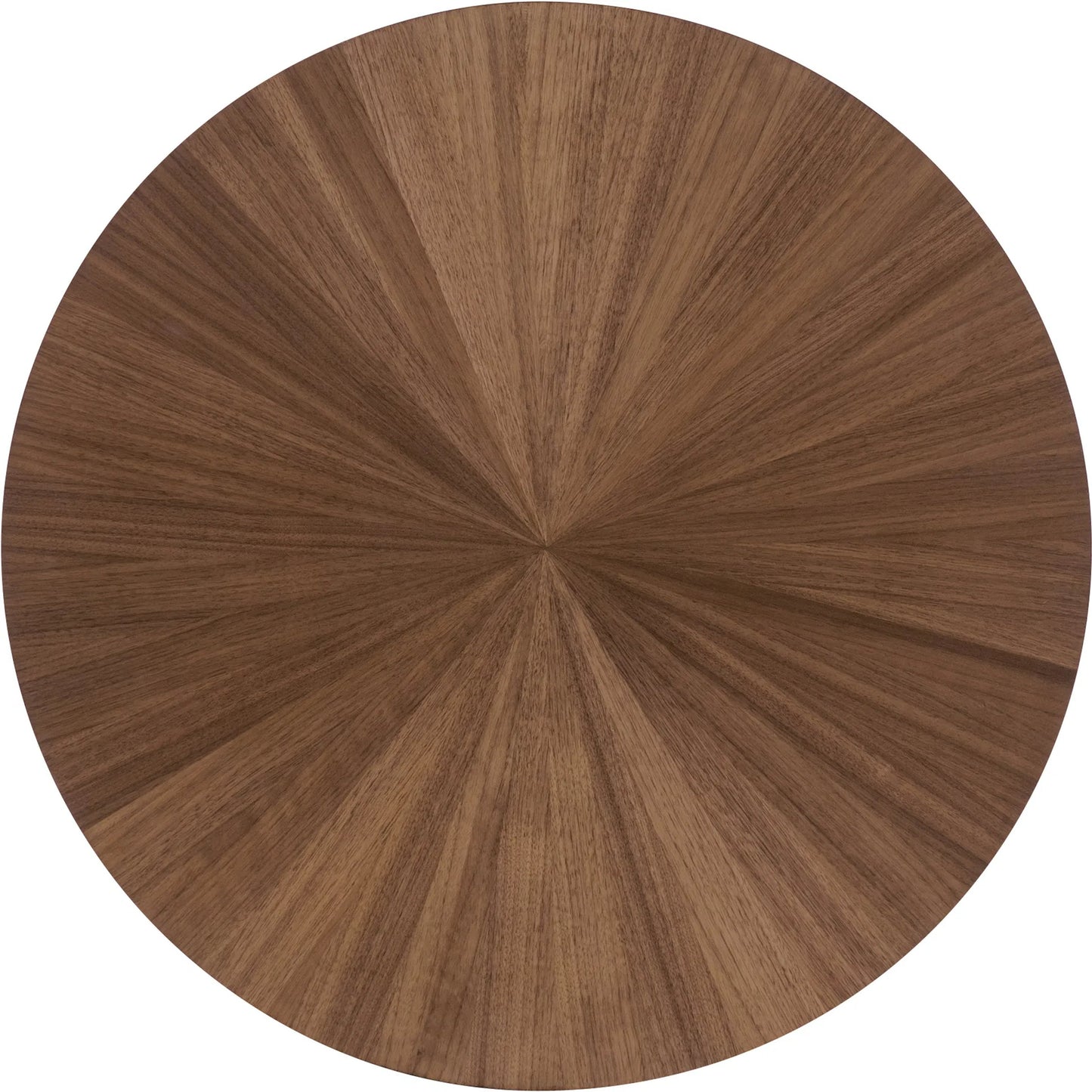 002 SI-2458590 | Additional Silo | Eleana Round Nightstand by Hooker Furniture in light caramel, quartered walnut veneers, sunlit bronze metal. Made from walnut veneers in a modern style.