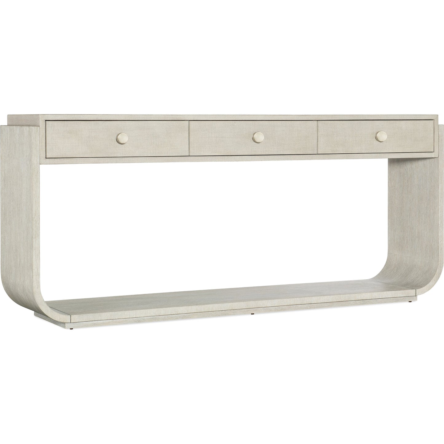 001 SI-2133659 | Primary Silo | Modern Mood Console Table by Hooker Furniture. Made from oak veneers, raffia in a modern style.