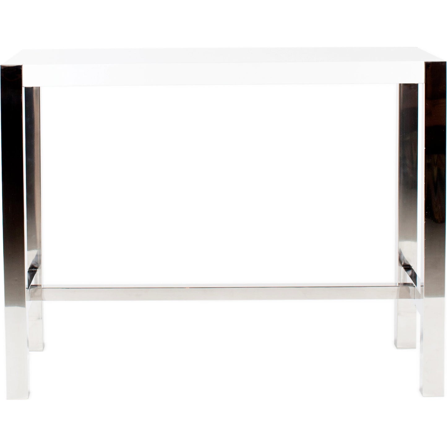 002 SI-2122053 | Additional Silo | Riva Counter Table by Moe's Home Collection in white. Made from high-gloss lacquer, stainless steel base, mdf in a modern style.