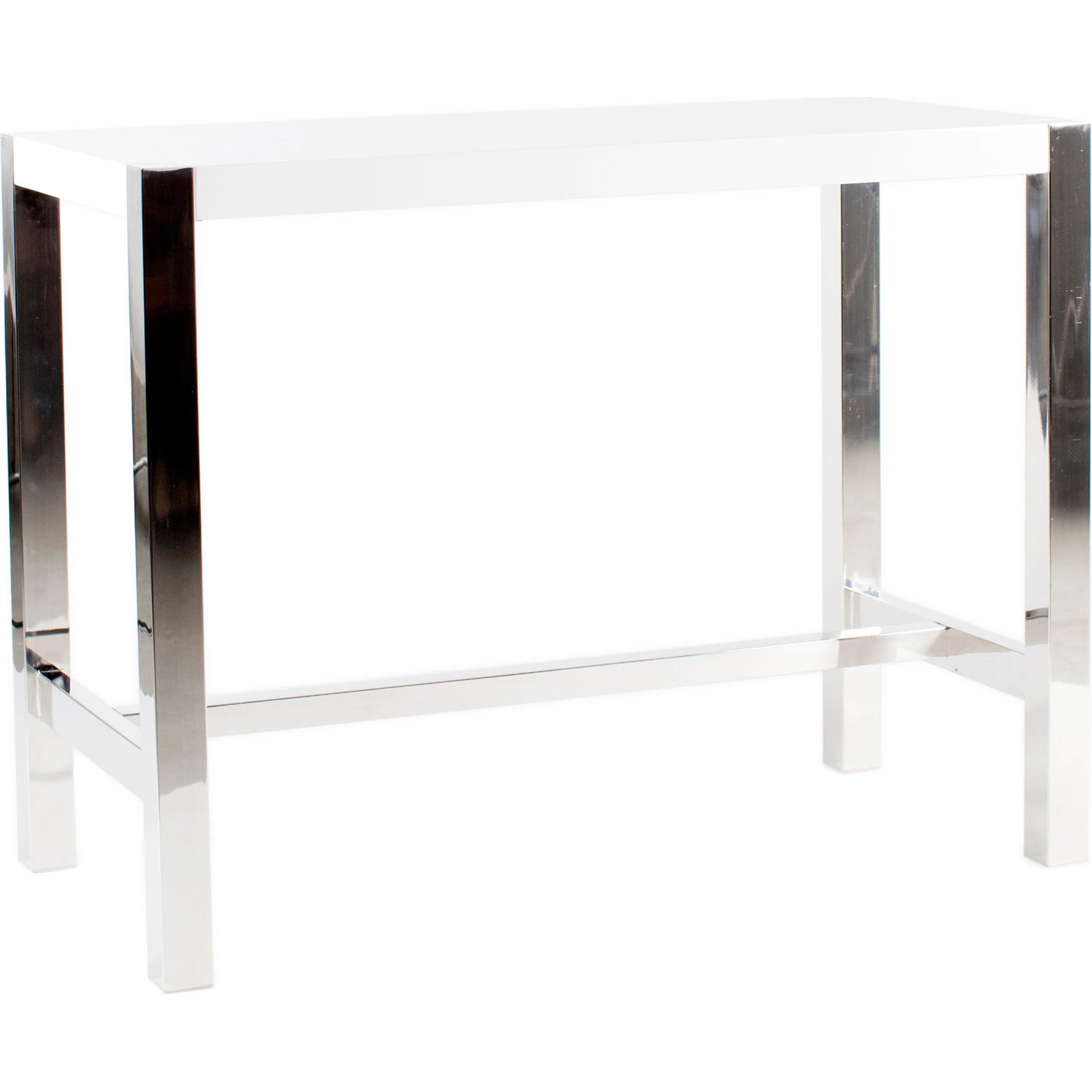 001 SI-2122053 | Additional Silo | Riva Counter Table by Moe's Home Collection in white. Made from high-gloss lacquer, stainless steel base, mdf in a modern style.