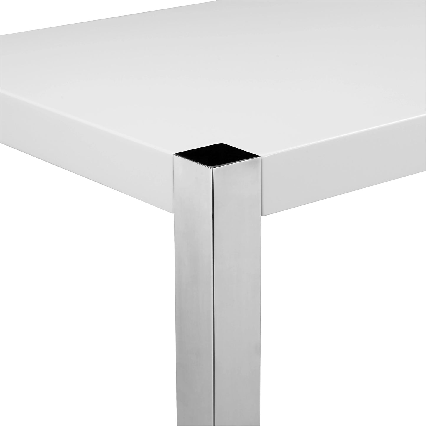 003 SI-2122053 | Additional Silo | Riva Counter Table by Moe's Home Collection in white. Made from high-gloss lacquer, stainless steel base, mdf in a modern style.
