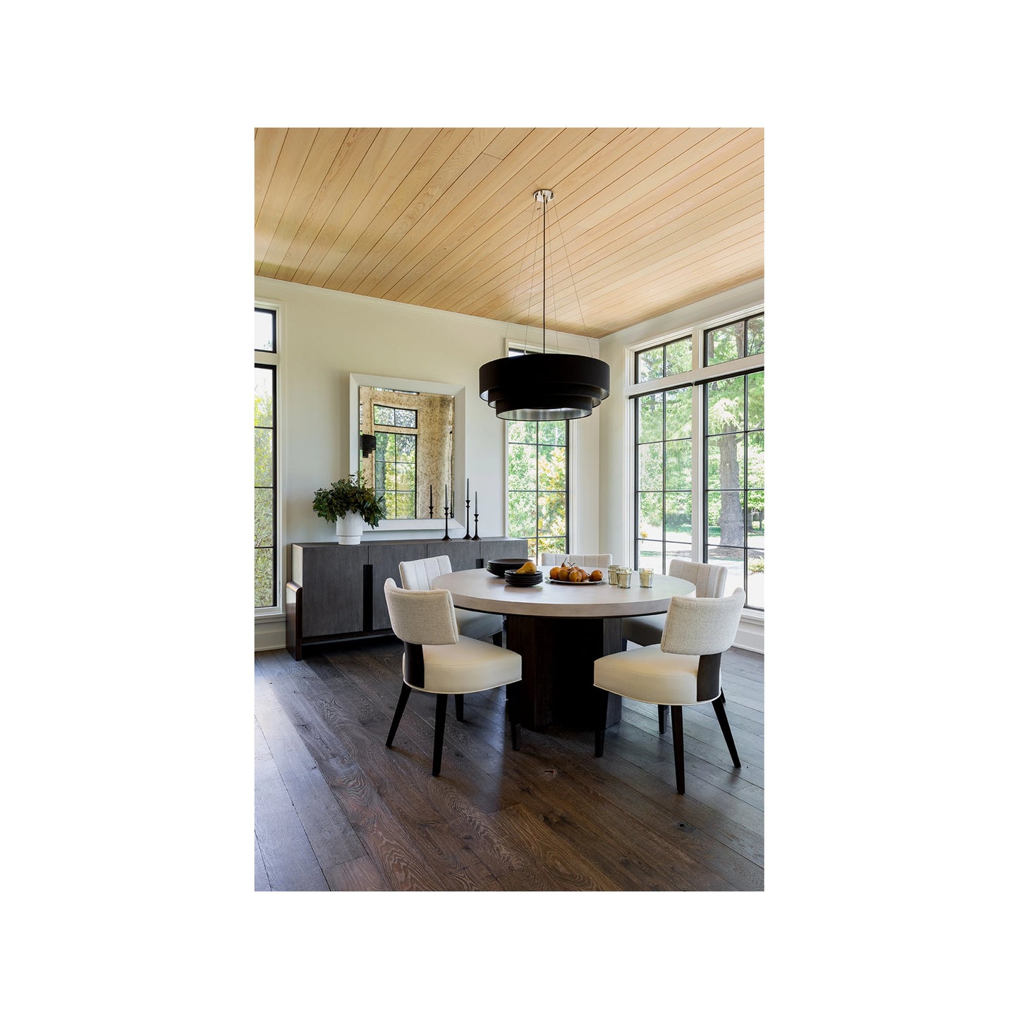 004 SI-2062472 | Lifestyle | Erinn V X Universal Topanga Round Dining Table by Universal Furniture in silver fox, otter. Made from unique in a modern style.