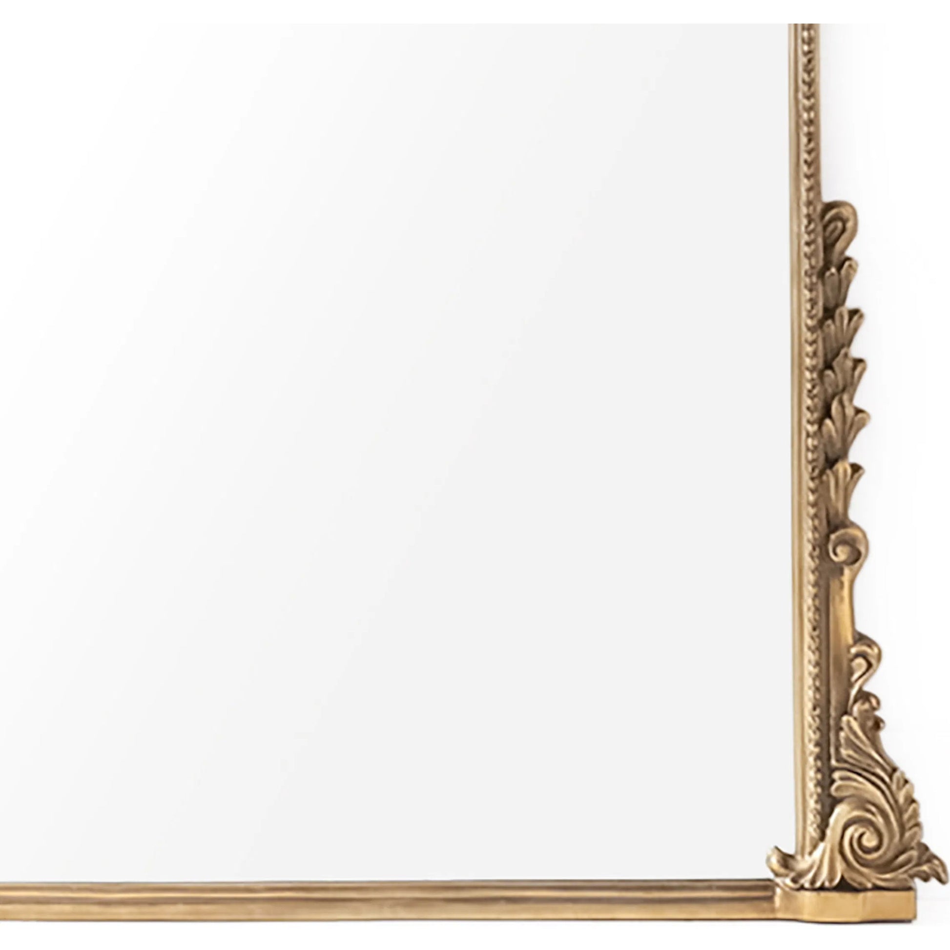 Jules Full Mirror by Zentique in distressed gold. Made from iron, mirror, mdf in a traditional style.