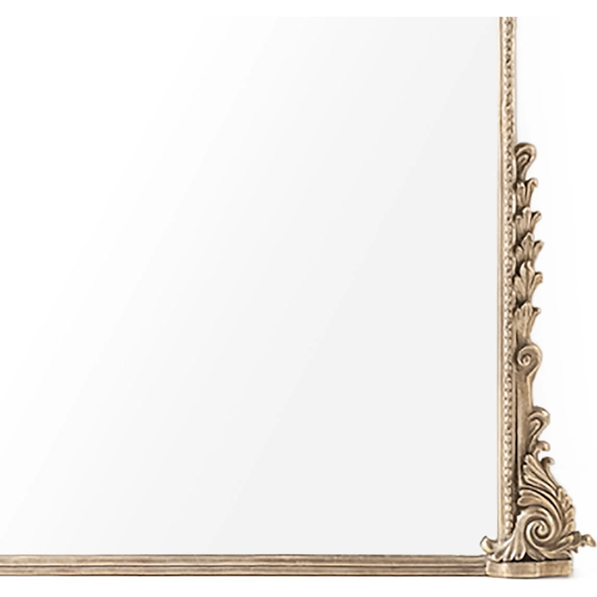 Jules Full Mirror by Zentique in distressed gold. Made from iron, mirror, mdf in a traditional style.