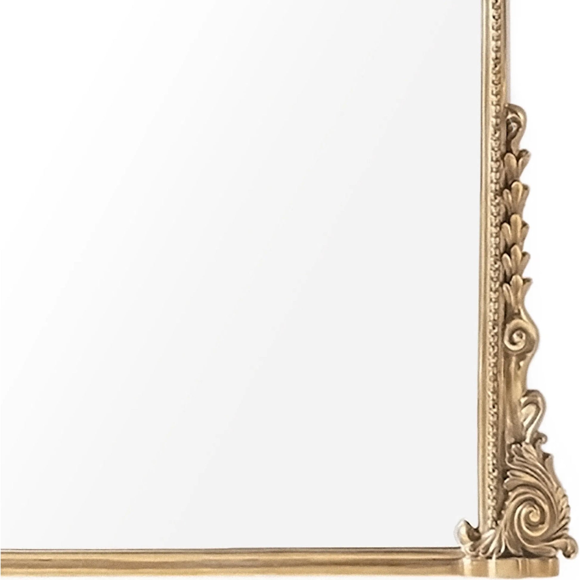 Jules Full Mirror by Zentique in distressed gold. Made from iron, mirror, mdf in a traditional style.