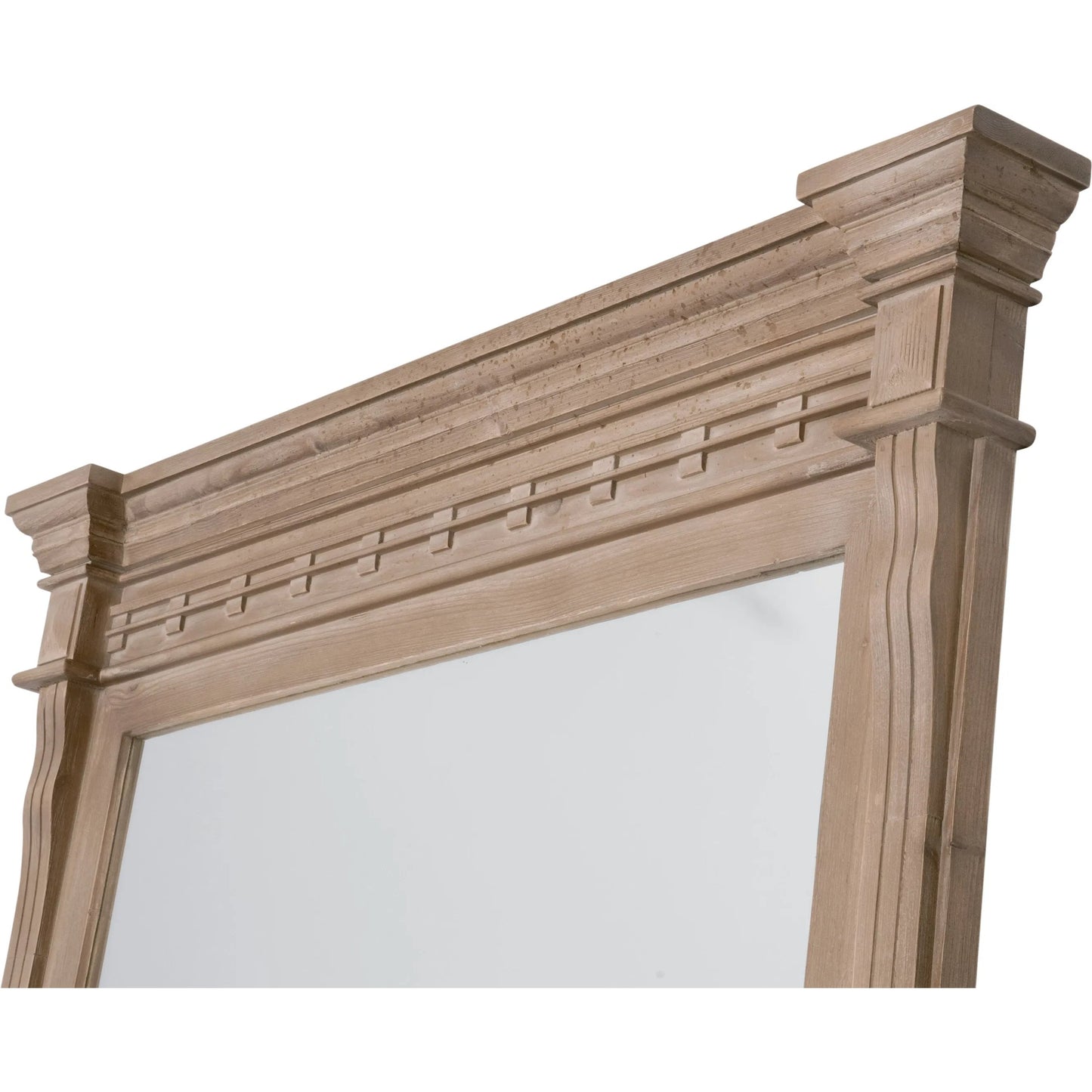 003 SI-2292632 | Unknown | Estate Mirror by Essentials For Living in smoke gray pine. Made from solid reclaimed pine wood in a unique style.