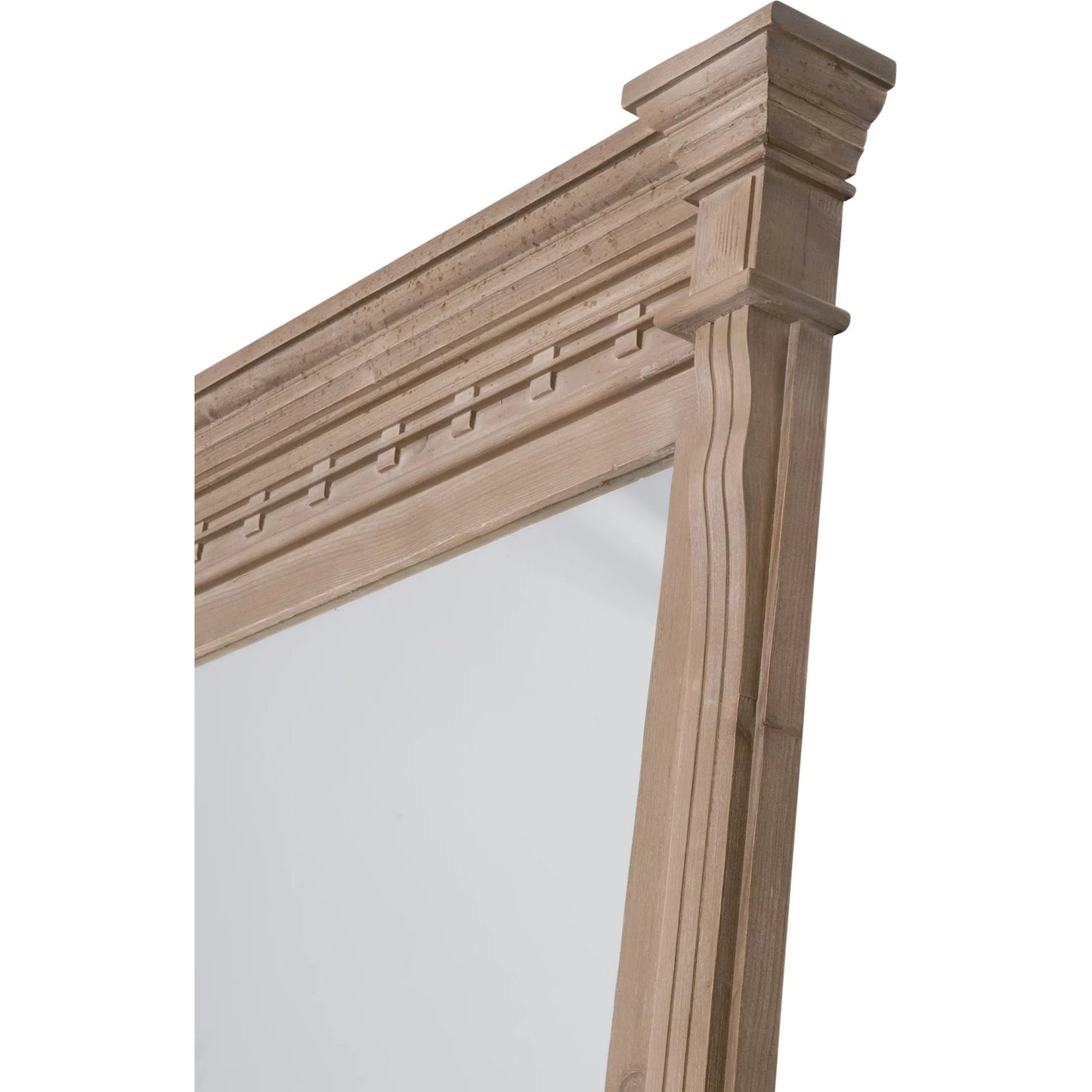 004 SI-2292632 | Unknown | Estate Mirror by Essentials For Living in smoke gray pine. Made from solid reclaimed pine wood in a unique style.