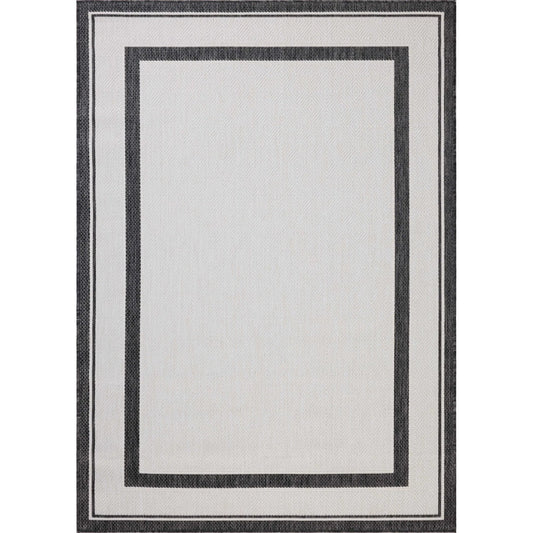 001 SI-2332324,SI-2332325,SI-2332326,SI-2332327,SI-2332328,SI-2332329,SI-2332330 | Primary Silo | Easton ESN-11 Outdoor Rug by Loloi in onyx, ivory. Made from 100% polypropylene in a unique style.