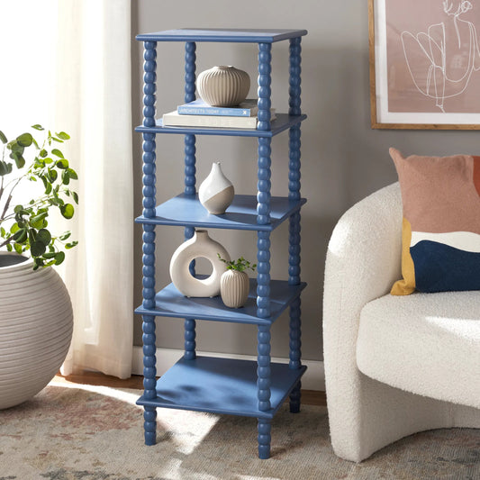 Cabarrus 5 Tier Shelving Unit by HedgeApple Essentials. Made from pine wood, mdf in a modern style.