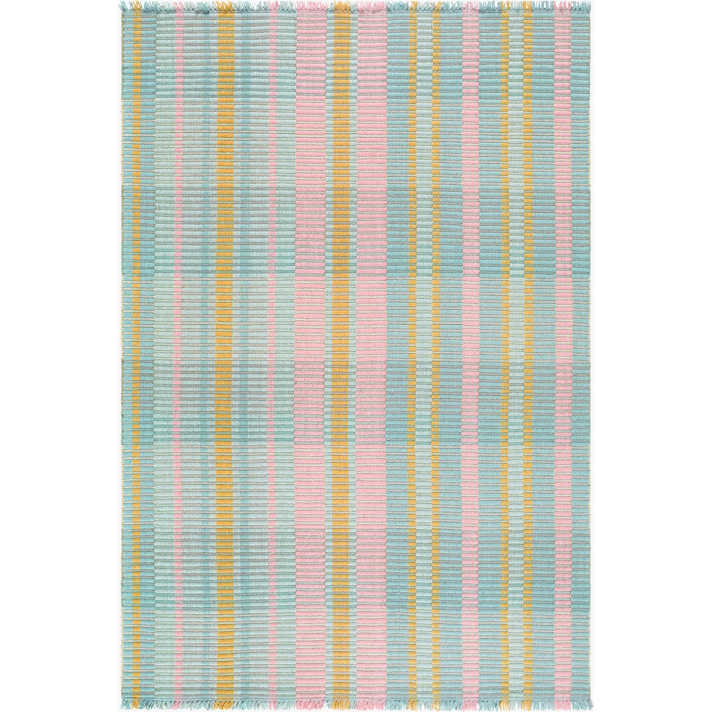 000 SI-2633107,SI-2633108,SI-2633109,SI-2633110,SI-2633111 | Primary Silo | Ethos ETH-2301 Rug by Livabliss in seafoam, blush, mustard, sky blue. Made from wool, cotton, polyester in a unique style.