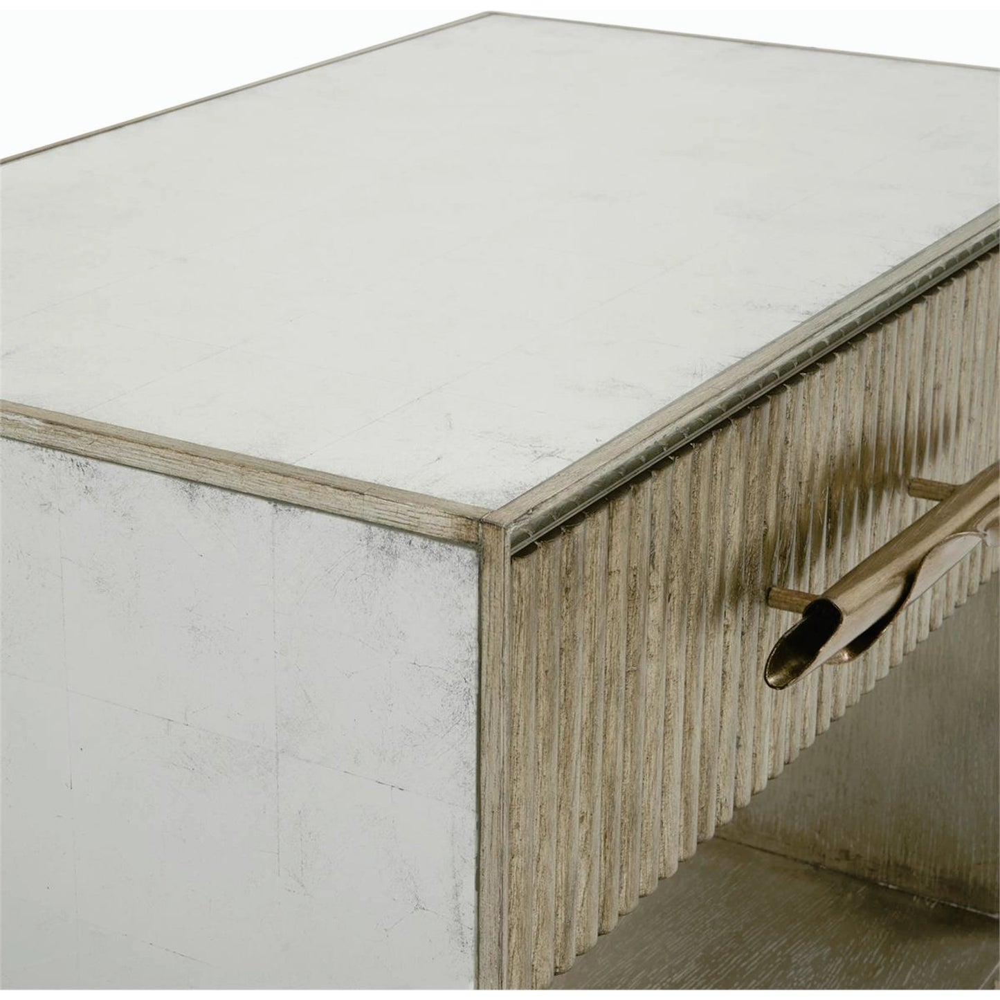 003 SI-2171079 | Closeup | Moon Shadow Nightstand by John-Richard. Made from unique in a modern style.