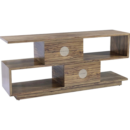 Vantage Console Table by John-Richard in natural paldao. Made from unique in a traditional style.
