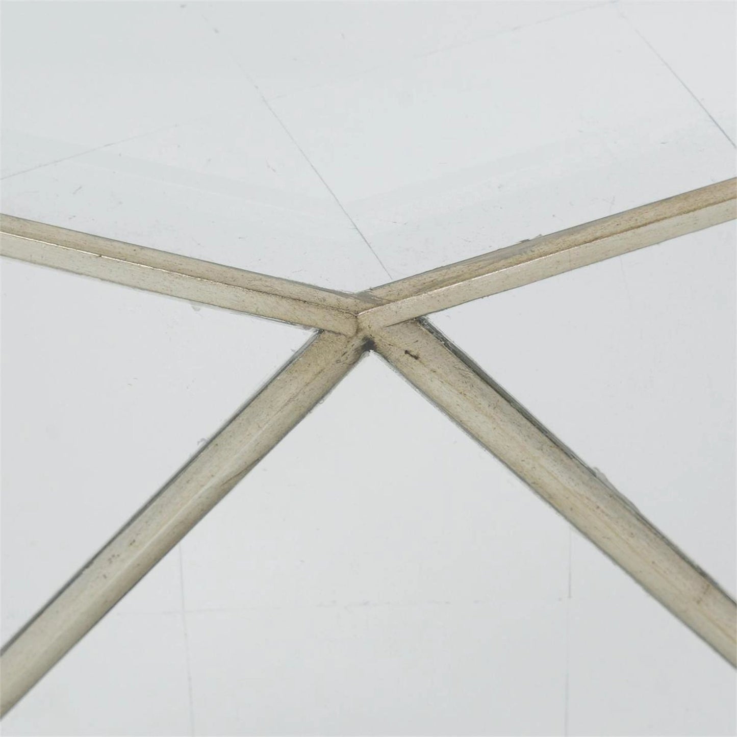 002 SI-1989047 | Additional Silo | Radiant Cocktail Table by John-Richard in burnished silver leaf. Made from unique in a modern style.