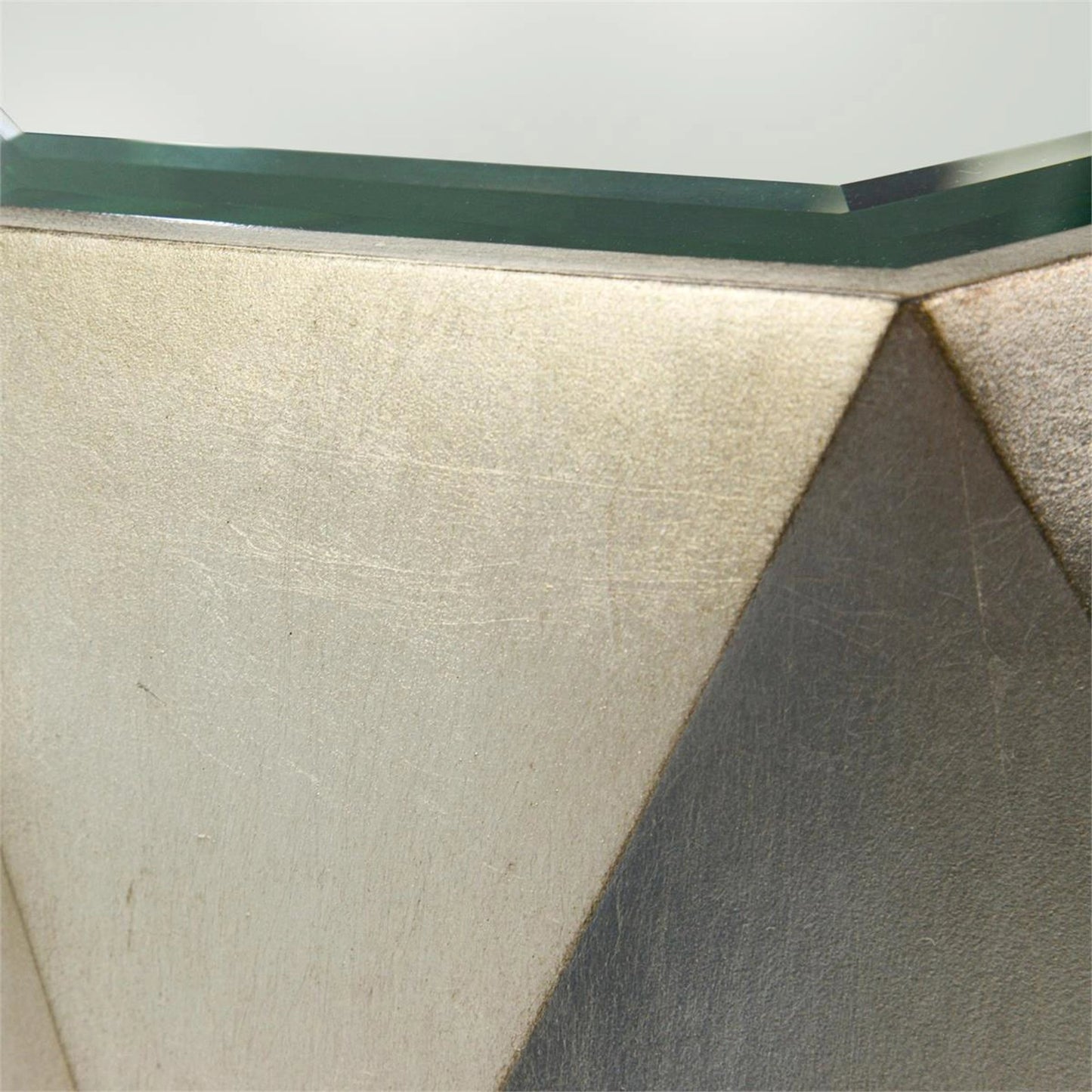 003 SI-1989048 | Additional Silo | Radiant Accent Table by John-Richard in burnished silver leaf. Made from unique in a modern style.