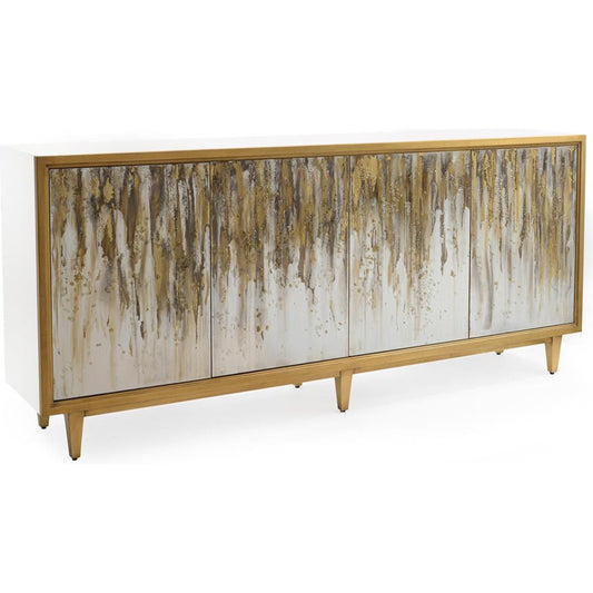 Ophelia Sideboard by John-Richard in beluga, gold coast. Made from unique in a modern style.