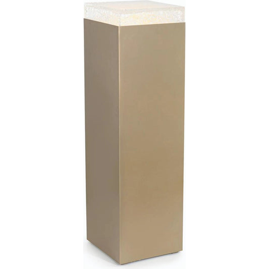 001 SI-2170470 | Primary Silo | Edda Pedestal III by John-Richard in antique brass. Made from unique in a modern style.
