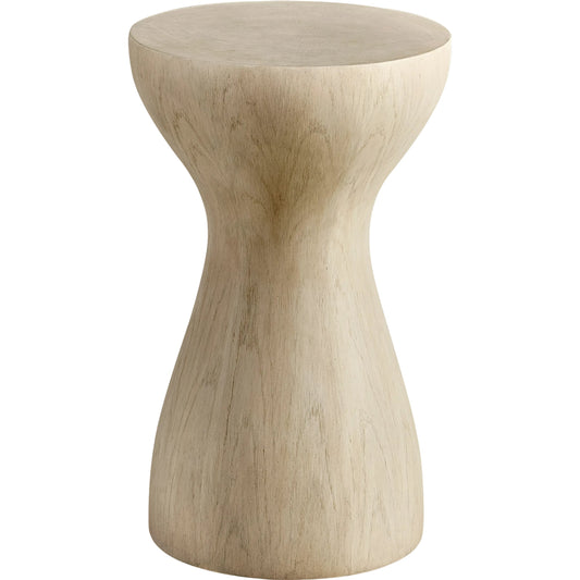 Water Seamount Oak Buncher Table/Stool by Jonathan Charles in whitewash oak. Made from oak in a modern style.