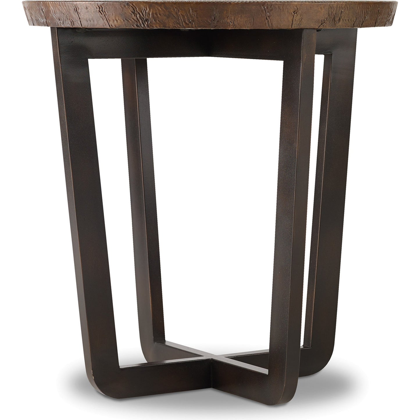 001 SI-1749399 | Additional Silo | Parkcrest End Table by Hooker Furniture in aged copper. Made from aged copper tops, metal bases in a modern style.