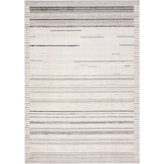Eva EVA04 Rug by Jaipur Living in ivory, gray, black. Made from 100% polyester in a unique style.