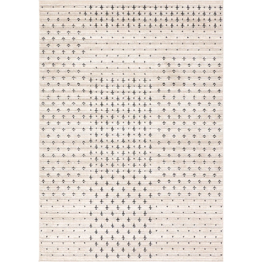 Eva EVA06 Rug by Jaipur Living in ivory, gray, black. Made from 100% polyester in a unique style.