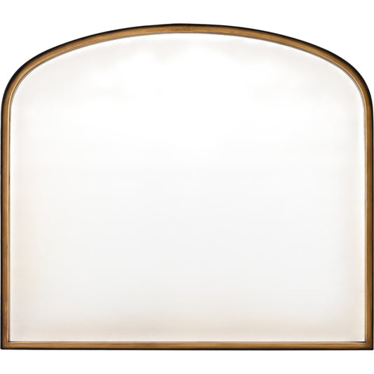 001 SI-2530049 | Primary Silo | Evander Mantel Mirror by Livabliss in gold and antiqued. Made from iron in a unique style.