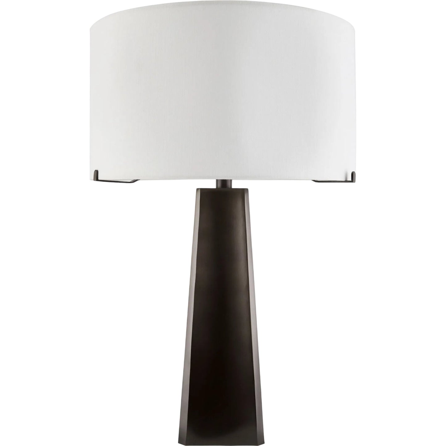 001 SI-2258746 | Primary Silo | Ervika Accent Table Lamp by Surya in white, translucent, brown. Made from iron, cotton in a modern style.