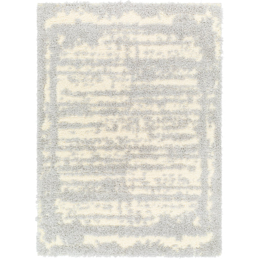 Everton Plus Area Rug by Livabliss in light gray, gray. Made from main: 51% polyester, main: 49% polypropylene in a unique style.