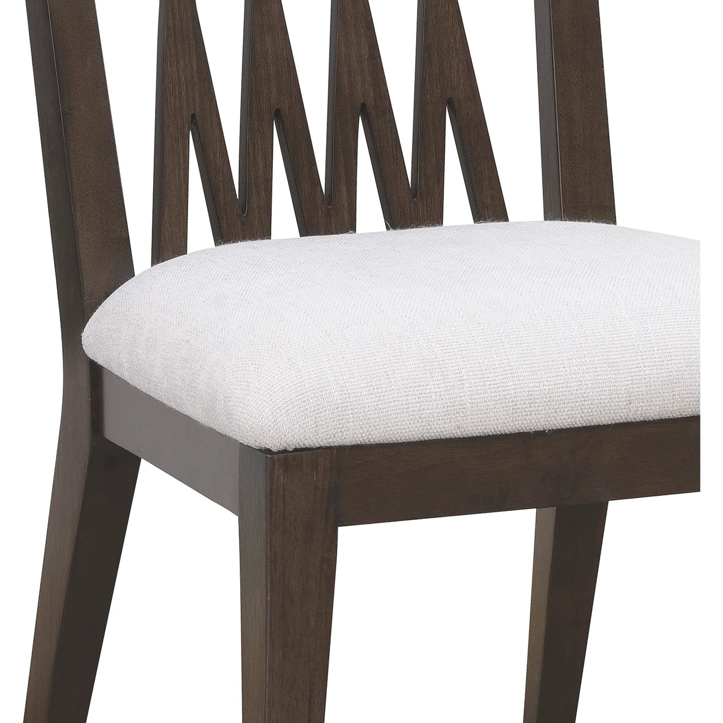 004 SI-2449351 | Closeup | Asher Park Wood Back Side Chair by Pulaski Furniture in piano brown. Made from eucalyptus veneers in a unique style.