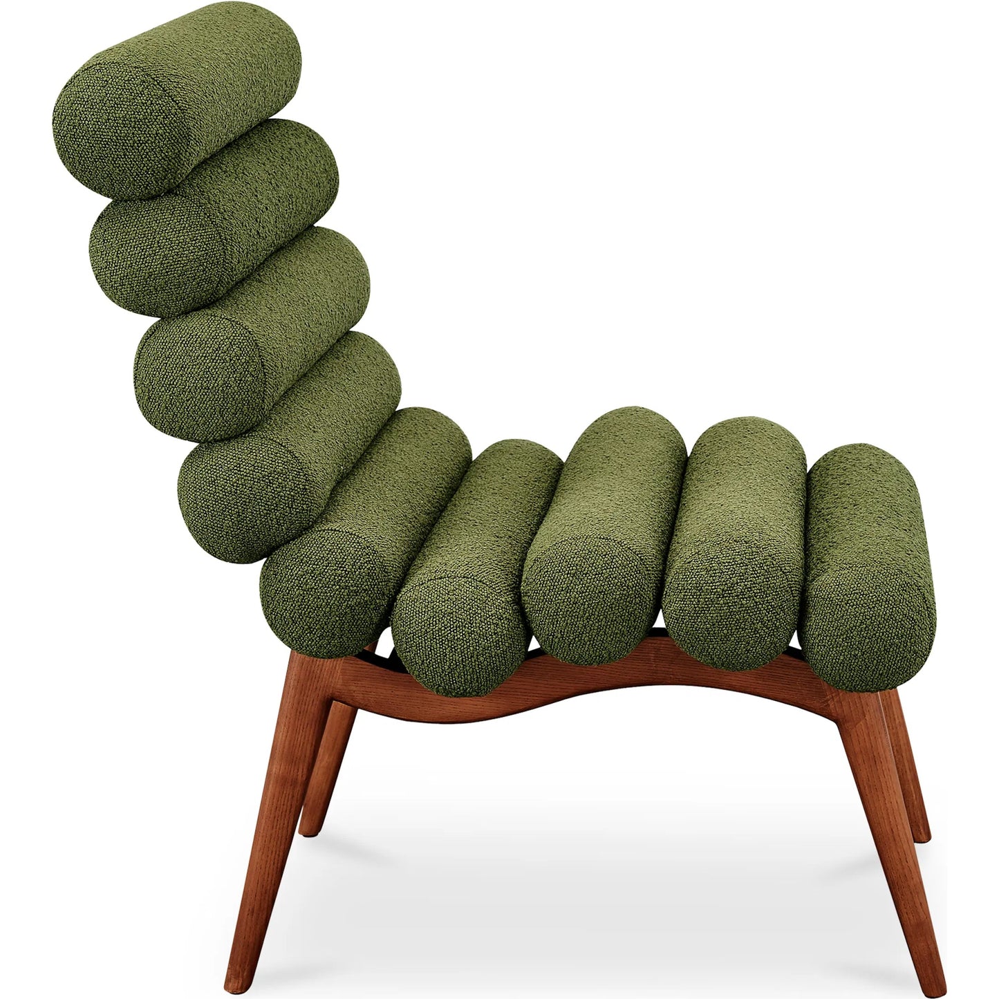 010 SI-2253593 | Unknown | Arlo Accent Chair Performance Fabric by Moe's Home Collection. Made from upholstery: 100% polyester, ash wood legs, high density foam seat, plywood, metal frame in a unique style.