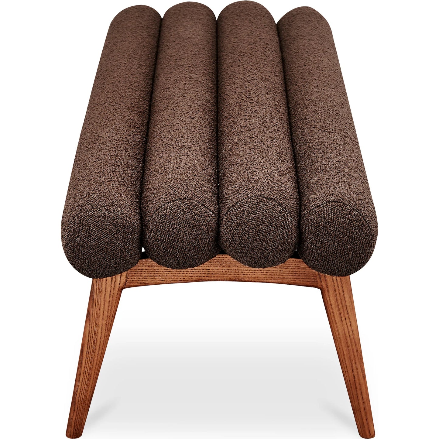 004 SI-2253597 | Additional Silo | Arlo Bench Performance Fabric by Moe's Home Collection in dark green and walnut. Made from upholstery: 100% polyester, ash wood legs, high density foam seat, plywood, metal frame in a unique style.