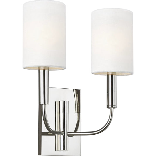 Brianna Double Sconce by Visual Comfort & Co.. Made from steel in a modern style.