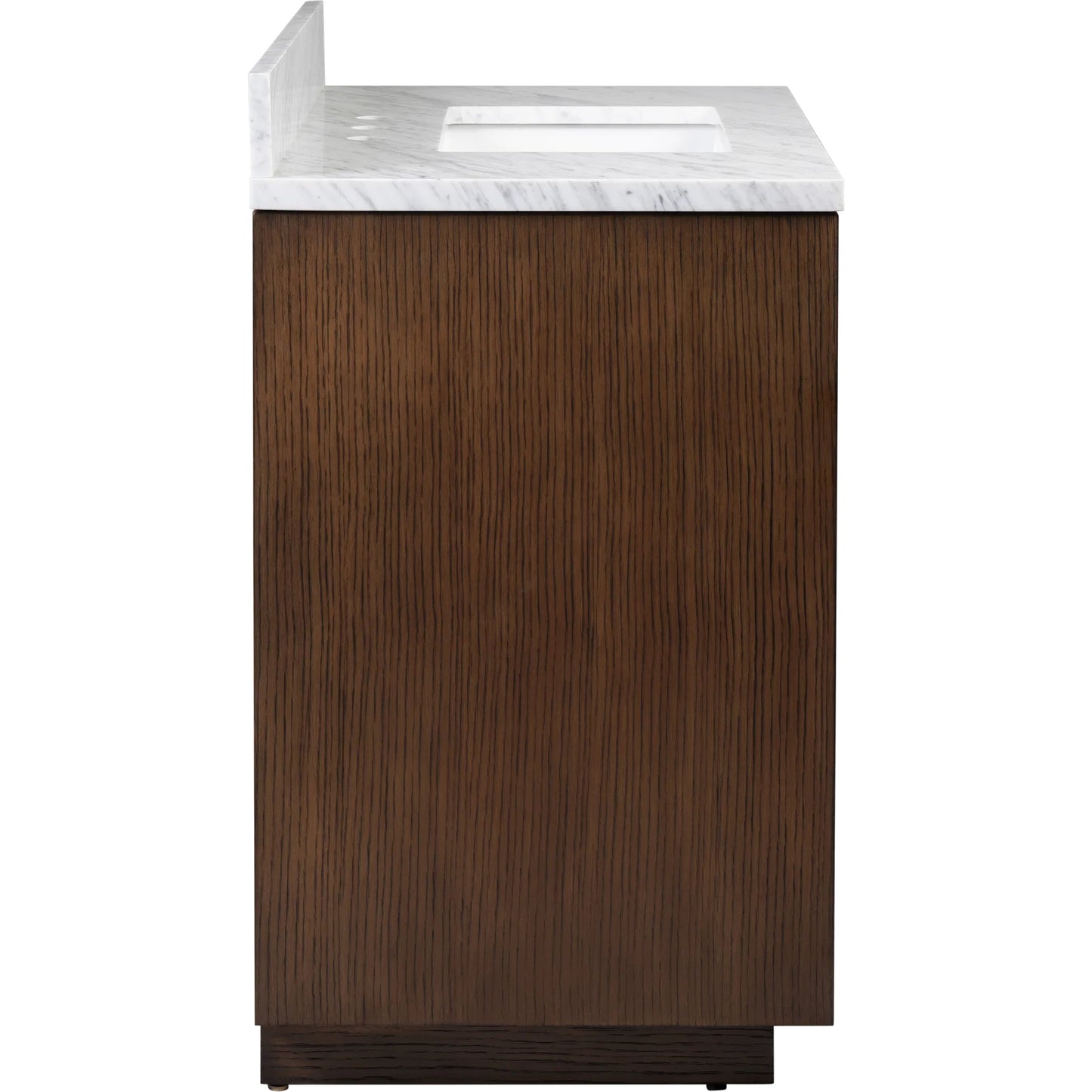 007 SI-2387099 | Additional Silo | Morombe 36" Marble Vanity with Undermount Sink by Currey and Company in cocoa, white. Made from oak solids, veneers, carrara marble, vitreous china in a unique style.