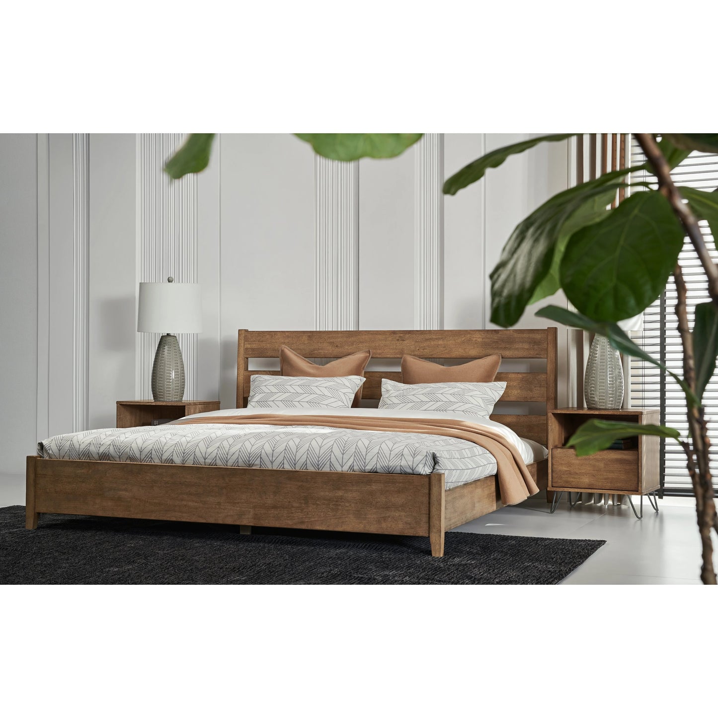 003 SI-2130632 | Lifestyle | Zest 1-Drawer Nightstand by Zest in washed oak. Made from mdf, partical board in a modern style.