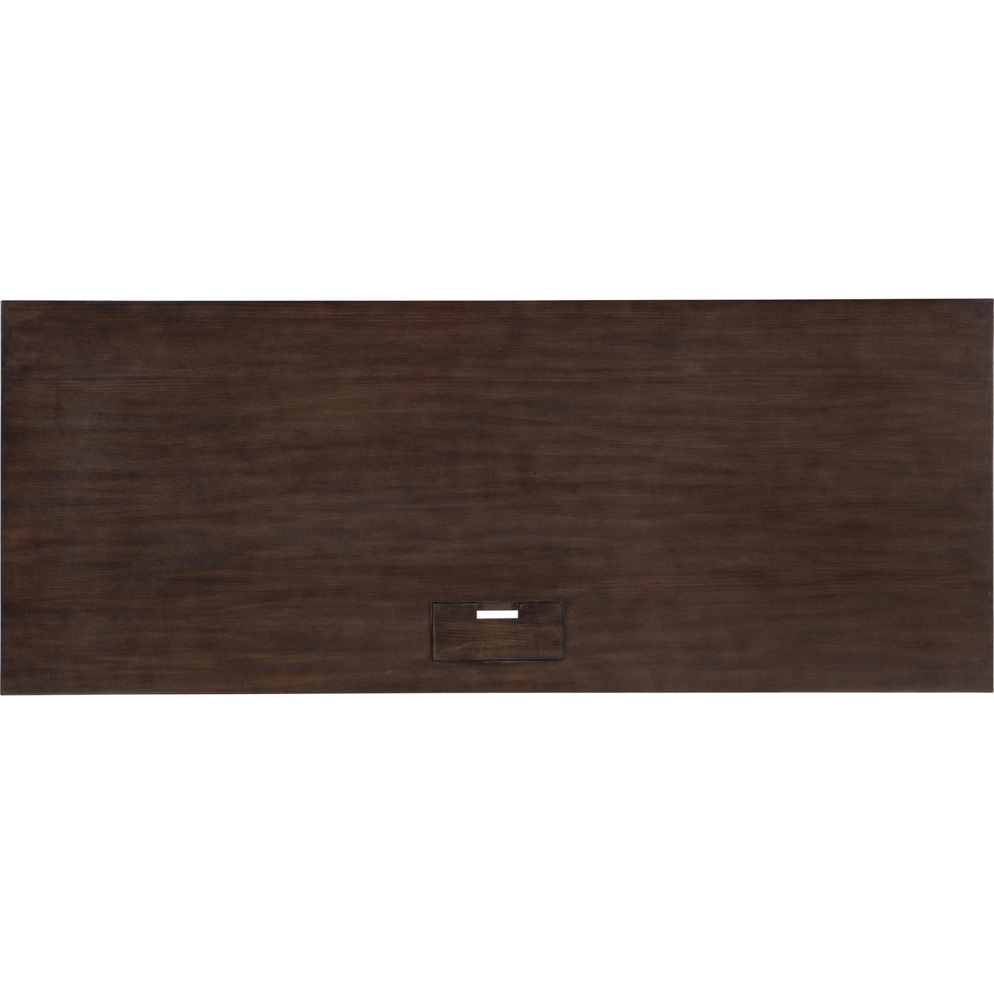 002 SI-1748976 | Additional Silo | House Blend Writing Desk by Hooker Furniture in dark roast. Made from quartered ash veneers, metal in a unique style.