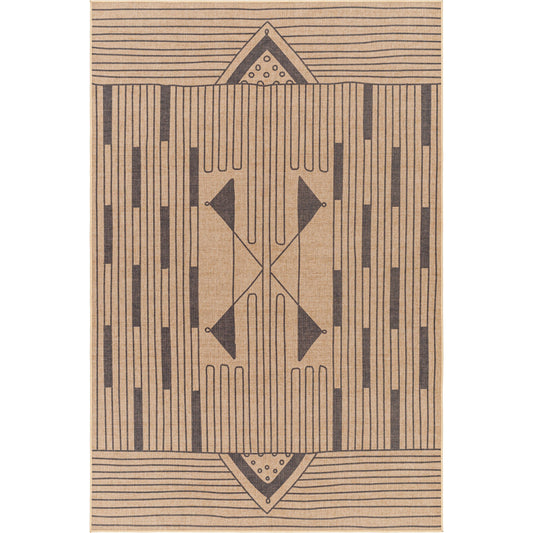 001 SI-1948019,SI-1948020,SI-1948021,SI-1948022,SI-1948023,SI-1948024 | Primary Silo | Ez Jute EZT-2302 Rug by Livabliss in light brown, black, beige. Made from main: 100% recycled material in a unique style.