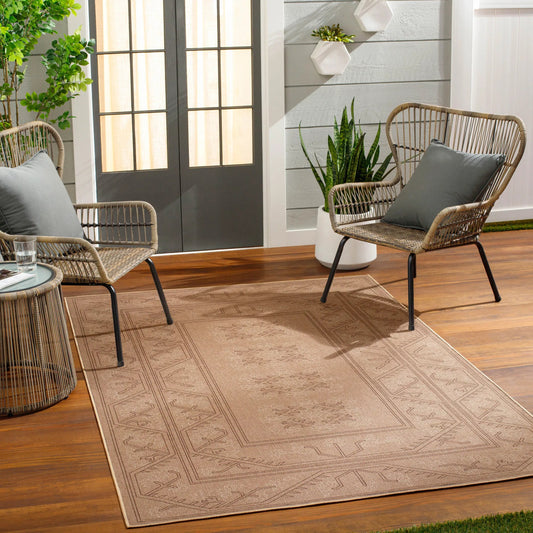 Ez Jute Rug - 32824 by Livabliss in light brown, black, beige. Made from main: 100% recycled material in a unique style.