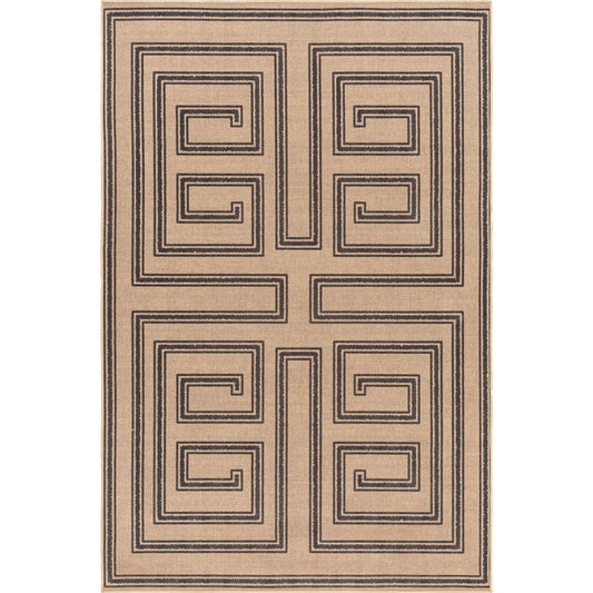 001 SI-1948057,SI-1948059,SI-1948060,SI-1948061,SI-1948062,SI-1948063,SI-1948064 | Primary Silo | Ez Jute Rug - 32827 by Livabliss in light brown, black, beige. Made from main: 100% recycled material in a unique style.