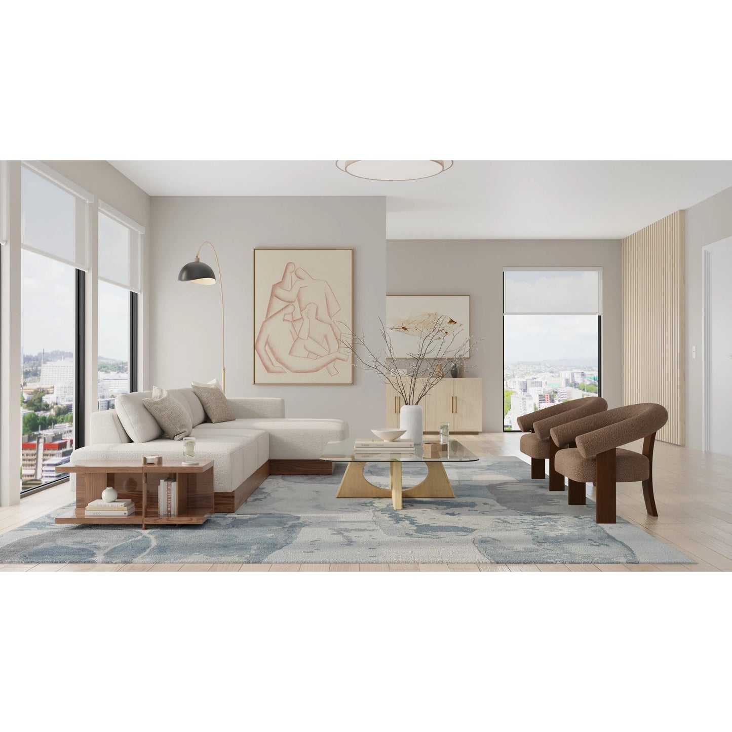 009 SI-2518403,SI-2518404,SI-2518405,SI-2518406,SI-2518407 | Lifestyle | Kendall KDL8A60F Rug by Feizy in blue, gray. Made from viscose, wool in a unique style.