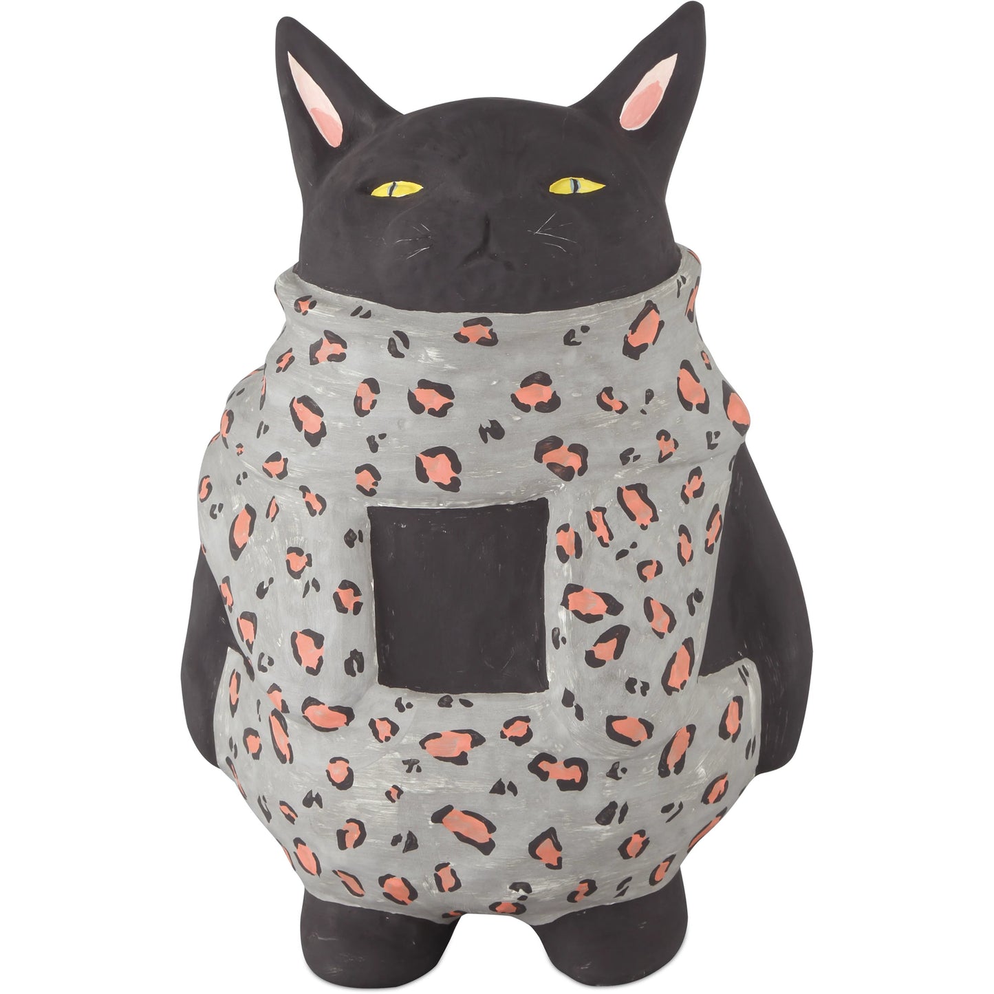 001 SI-2191715 | Primary Silo | Feline Object by Currey and Company in black, gray, pink. Made from porcelain in a modern style.