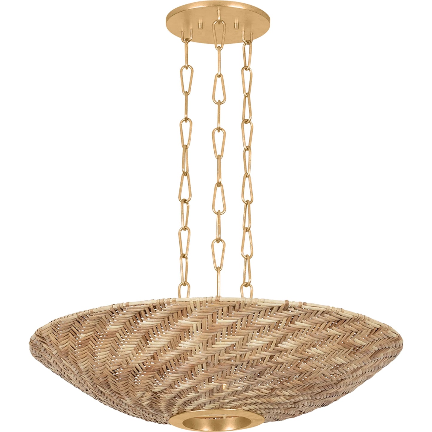 001 SI-2387335 | Primary Silo | Ollie Pendant by Troy in vintage gold leaf. Made from iron in a unique style.