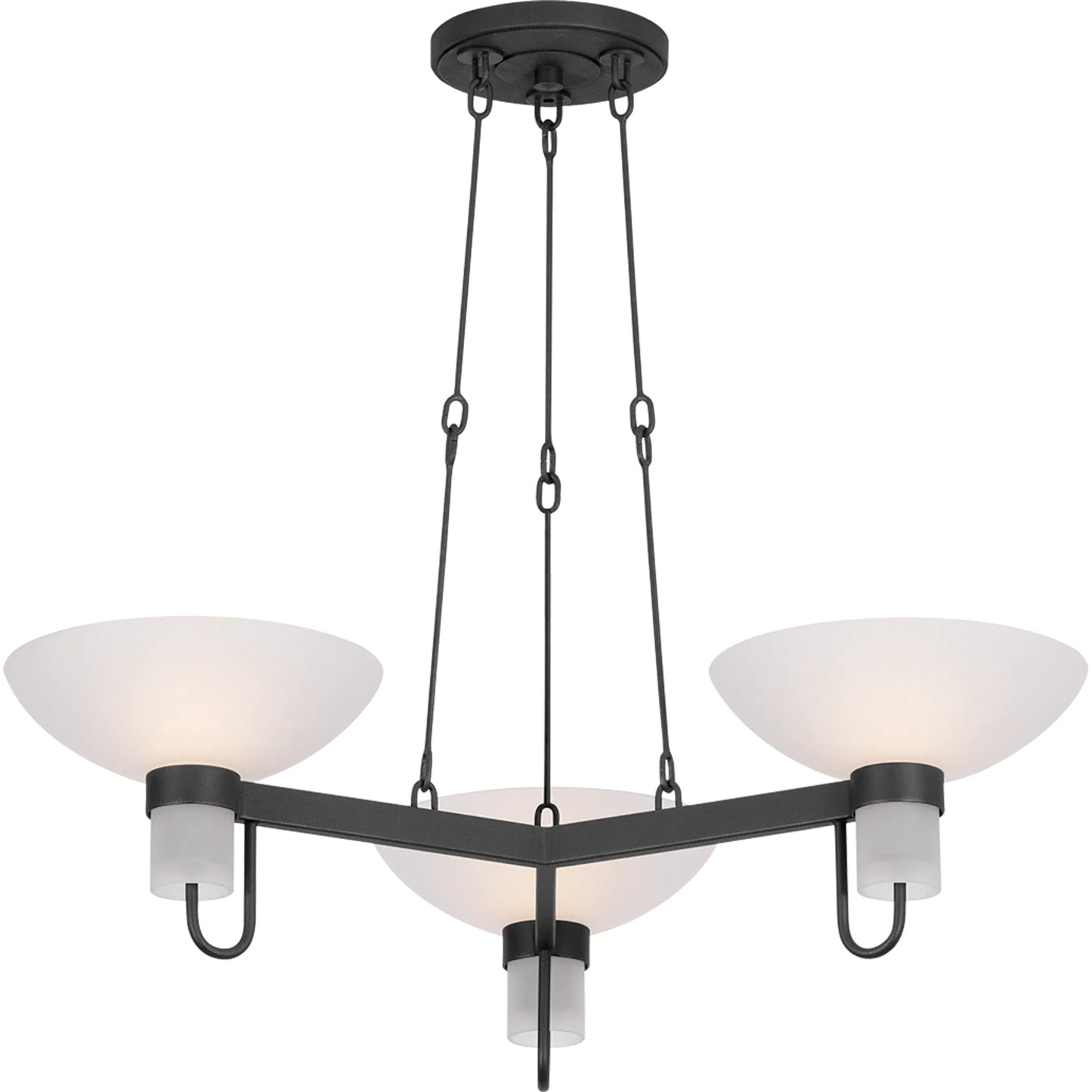 001 SI-2387293 | Primary Silo | Arturo Chandelier by Troy in textured bronze. Made from iron in a unique style.