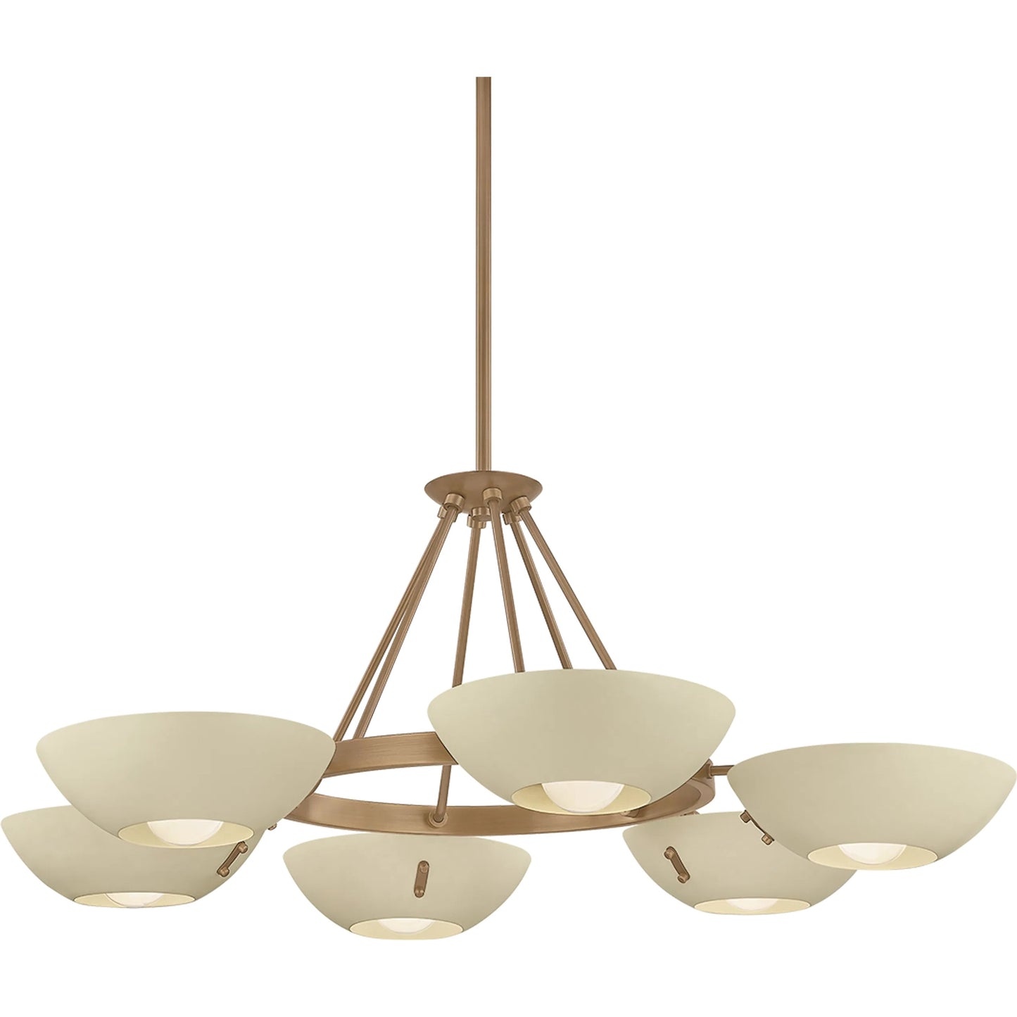 001 SI-2528006 | Primary Silo | Alturas Chandelier by Troy in patina brass, soft sand. Made from steel in a unique style.