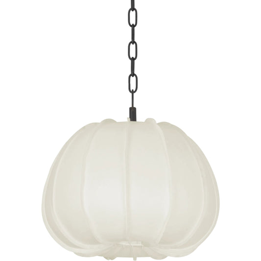 Bayu Pendant by Troy in forged iron. Made from steel in a modern style.