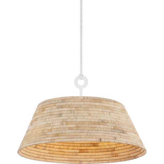 Sequoia Pendant by Troy. Made from natural woven in a rustic style.