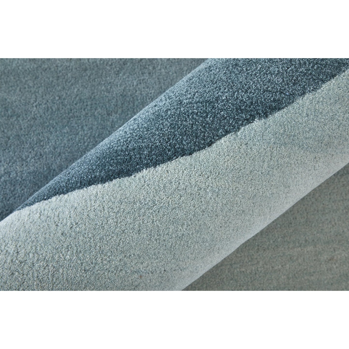 002 SI-2238471,SI-2238472,SI-2238473,SI-2238474,SI-2238475,SI-2238476 | Closeup | Katya Geometric Rug - KTY8991F by Feizy in blue, white. Made from wool in a unique style.