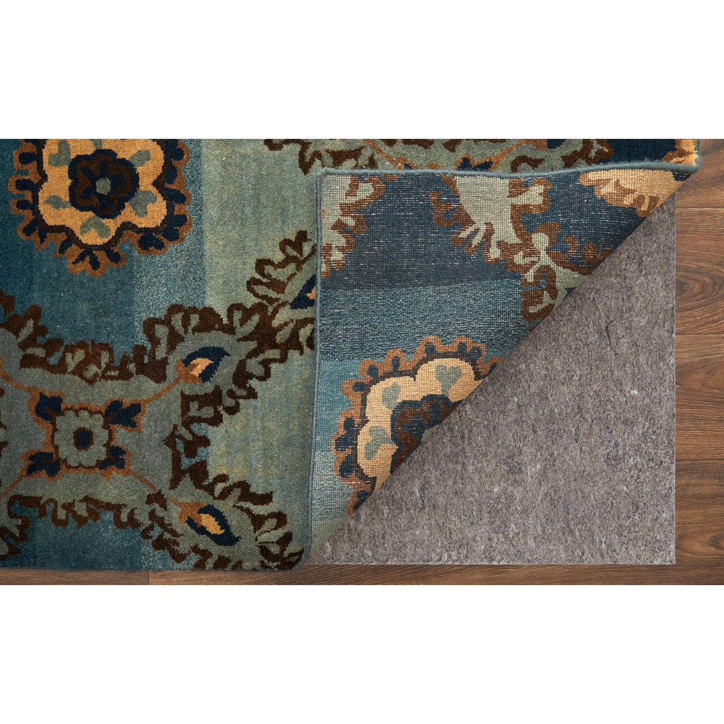 005 SI-1868467,SI-1868469,SI-2004637 | Closeup | Amzad Transitional Ikat Rug - 6116F by Feizy in blue, gray, tan. Made from wool in a unique style.