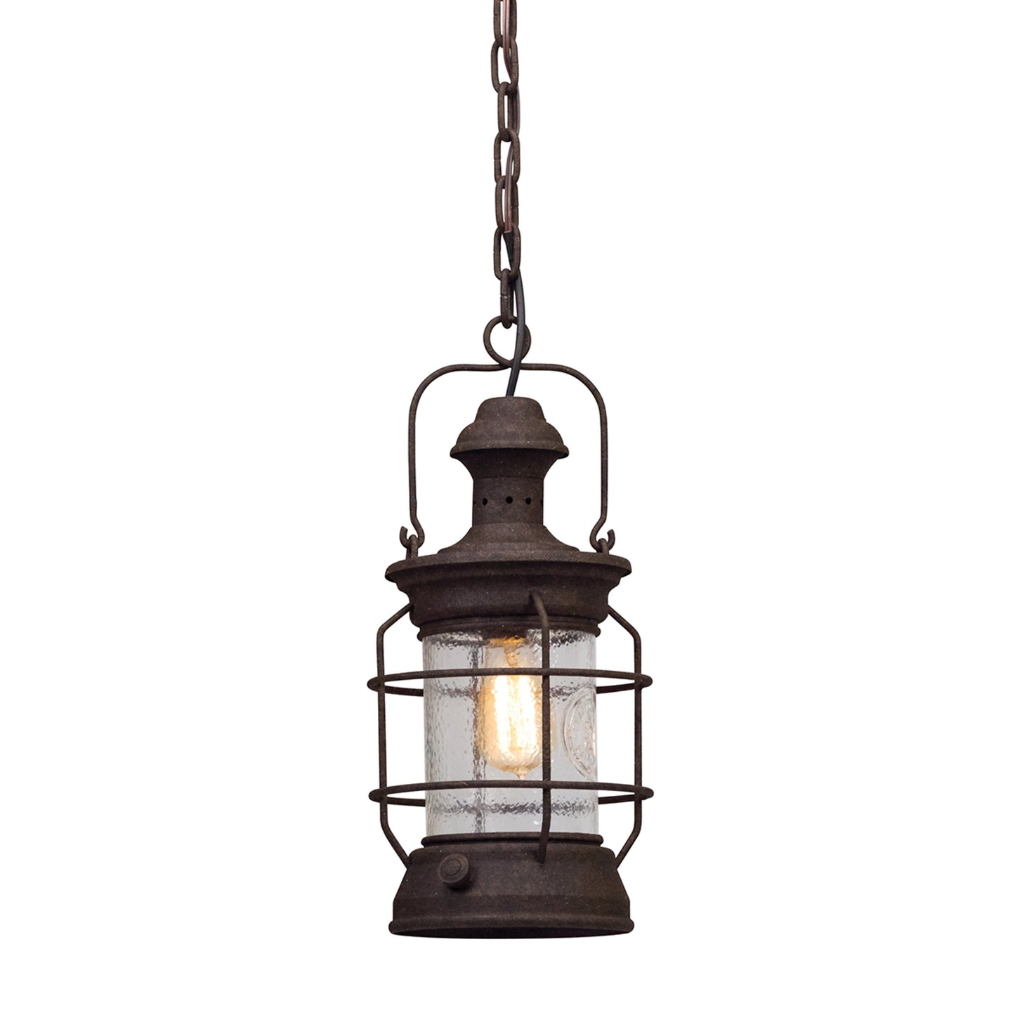 002 SI-2072612 | Additional Silo | Atkins Hanging Lantern by Troy in centennial rust. Made from hand worked iron, aluminum in a traditional style.