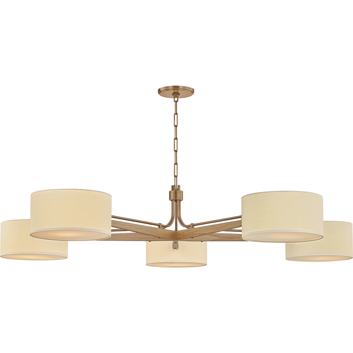 001 SI-2387330 | Primary Silo | Mailo 5-Light Chandelier by Troy in patina brass. Made from steel in a traditional style.